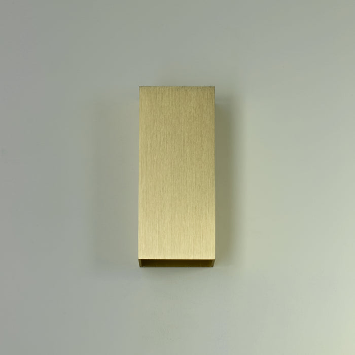 Searchlight Wall Wandlamp Vierkant - H 15,4 cm - Goud