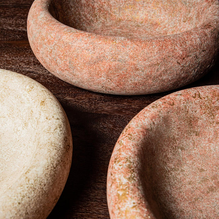 PTMD Aly Red cement round bowl big