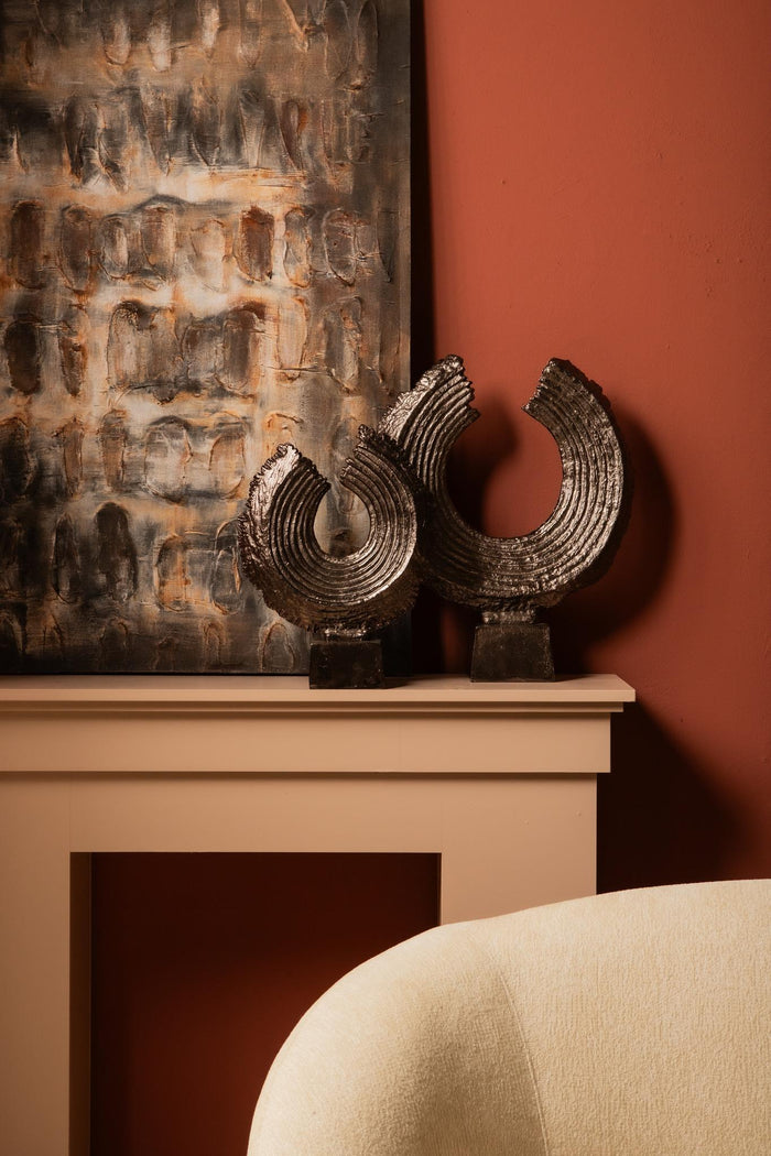 PTMD Apolline Bronze Round Casted Alu Statue On Base L