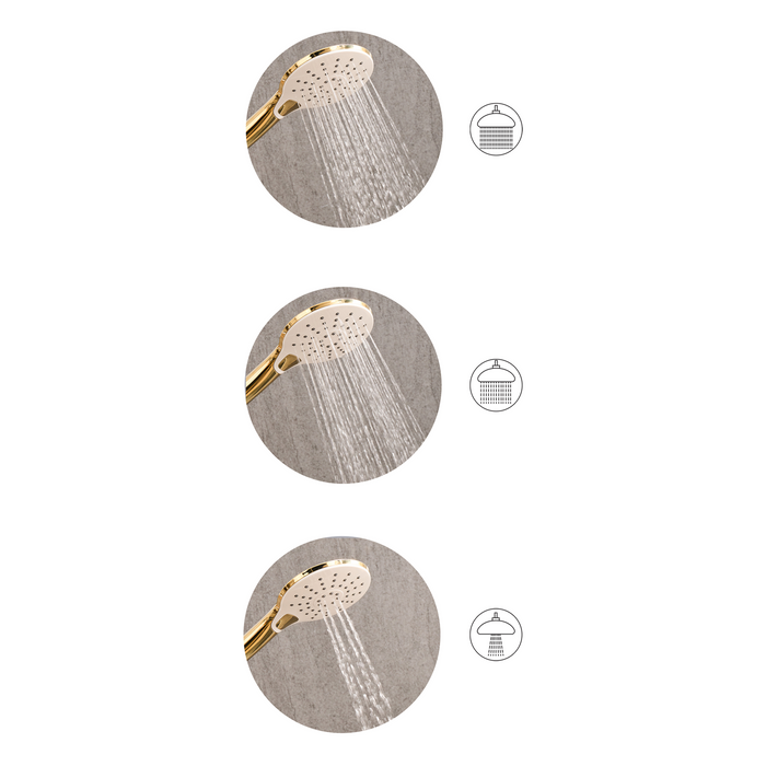 Beliani - IQUIRA - Douchekop met doucheslang - Zwart - ABS kunststof