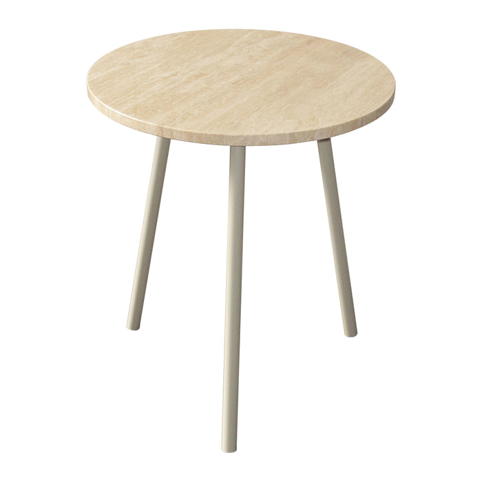 by fonQ Vein Bijzettafel H 51 x Ø 45 cm - Naturel