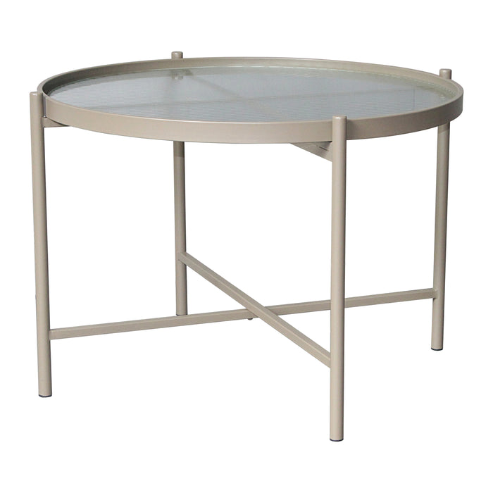 by fonQ Oriel Bijzettafel H 43 x Ø 60 cm - Beige