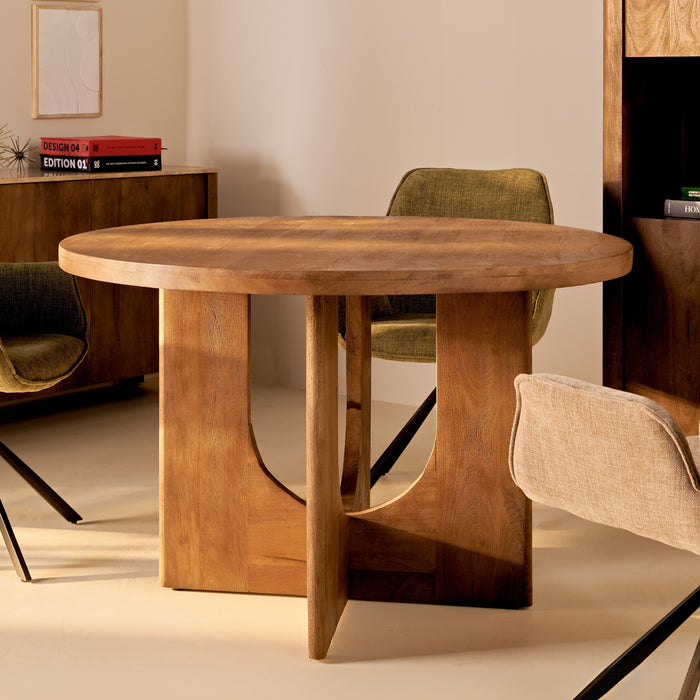 by fonQ Brato Eettafel Ø 150 cm - Mangohout