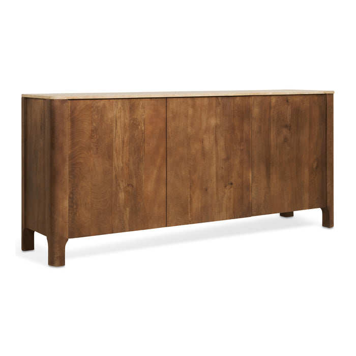 by fonQ Brato Dressoir met Marmeren Blad - Mangohout