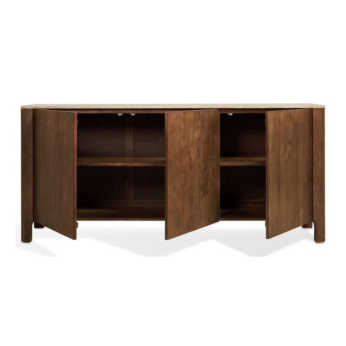 by fonQ Brato Dressoir met Marmeren Blad - Mangohout