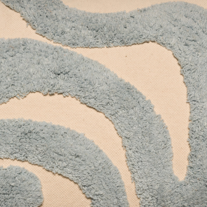 by fonQ Wave Sierkussen 40 x 60 cm - Lichtblauw