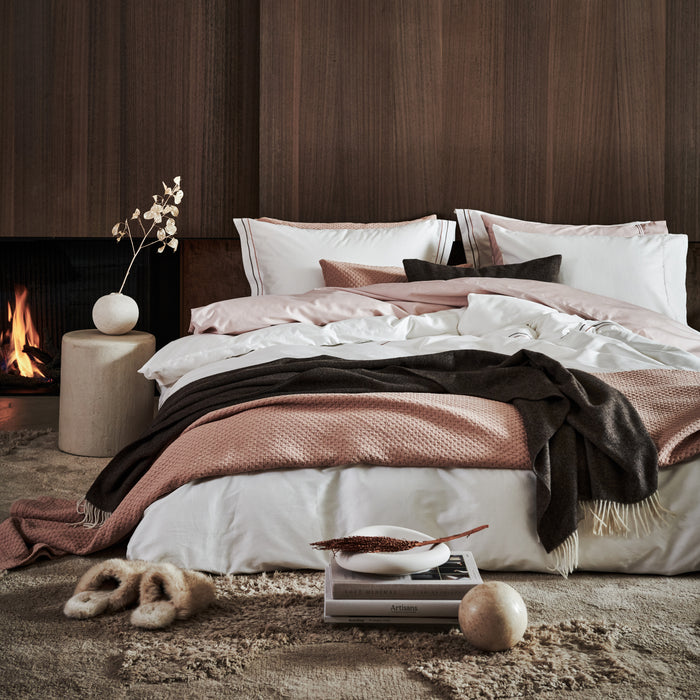 Vandyck Purity Napels Dekbedovertrek 140 x 200/200 cm - Rosewood