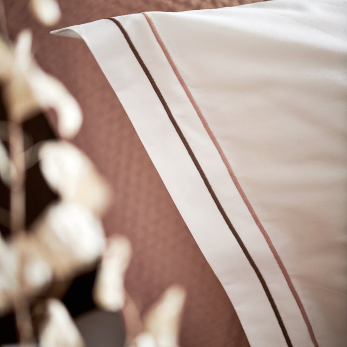 Vandyck Purity Napels Dekbedovertrek 200 x 200/200 cm - Rosewood