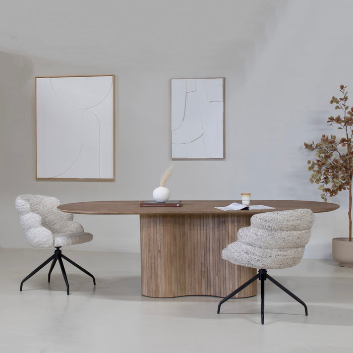 Giga Meubel - Eettafel Naturel Mangohout - 240x100x77cm - Ava