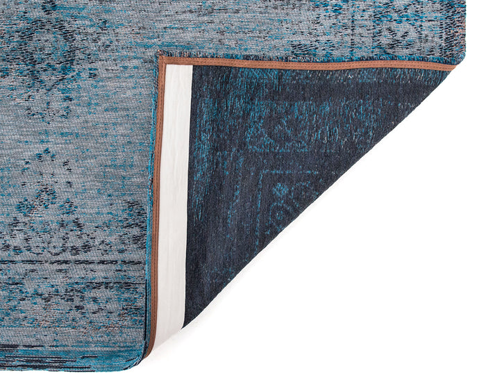 Louis de Poortere Medallion Fading World Vloerkleed 200 x 280 cm - Grey Turqouise