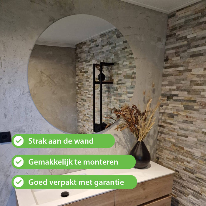 Vtw Living - Badkamerspiegel Rond 60 cm - Spiegel