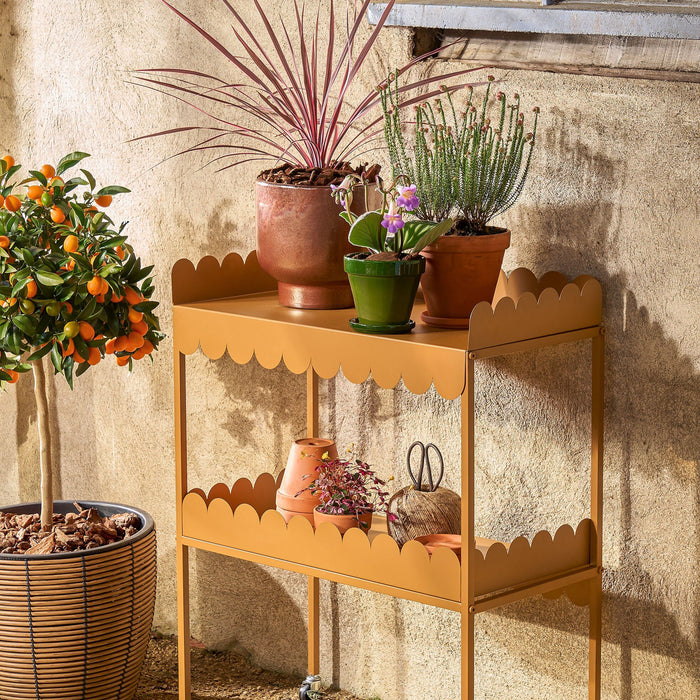 Mica Decorations Plantentafel op Wielen - L69 x B36 x H89 cm