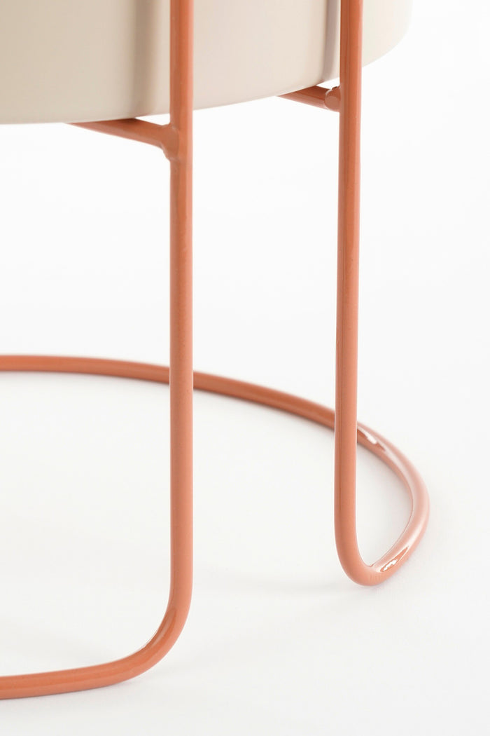 Mica Decorations Collins Bloempot op Standaard - H33 x Ø22 cm