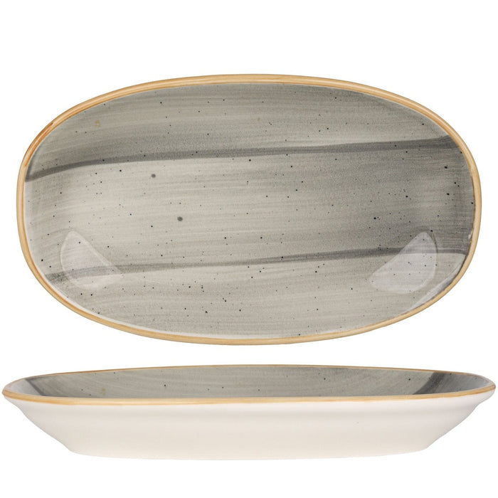 Bonna Serveerschaal - Aura Space - Porselein - 34x19 cm - set van 2