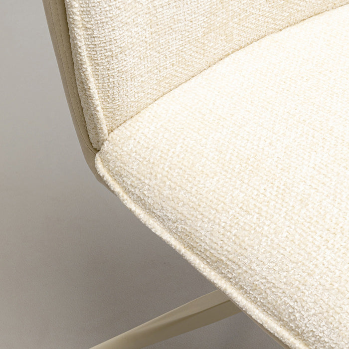 Kare Design Hilla draaistoel - creme