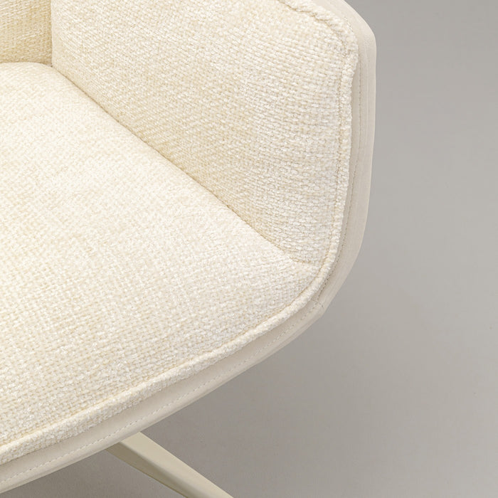 Kare Design Hilla draaistoel armleuningen - creme