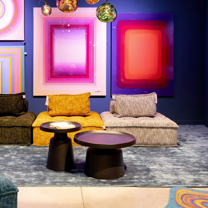 Kare Design Lima Bijzettafel - zwart - Ø50cm