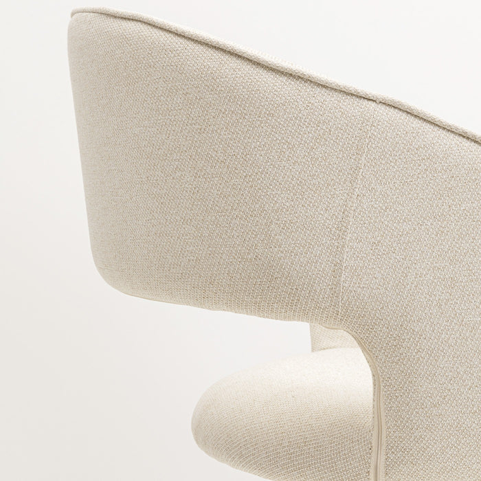 Kare Design Gina draaistoel met armleuningen - beige