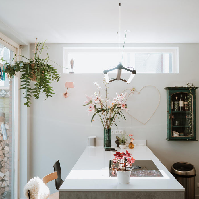 Mr Tubes Double hanglamp LED Smokey Black