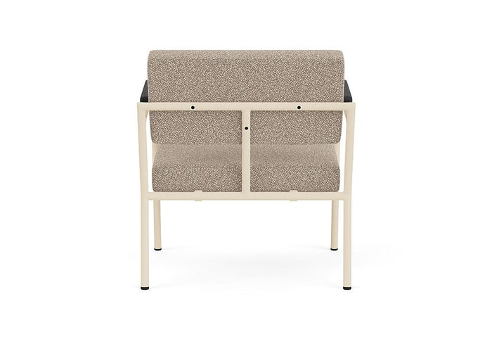 FÉST Monday fauteuil met amleuning sand|zwart Royal 160 magnolia