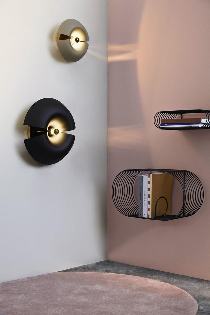 Cycnus wandlamp 30 taupe|goud