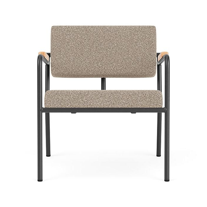 FÉST Monday fauteuil met amleuning zwart|naturel Sydney 22 beige