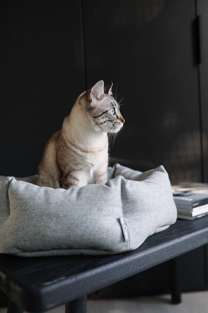 Calma kattenmand Ø45 lichtgrijs