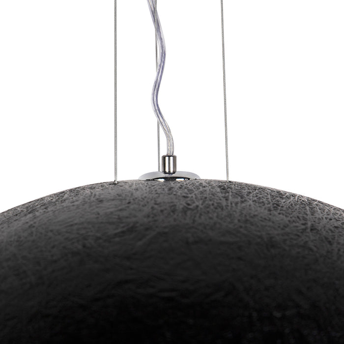 QAZQA Smart hanglamp zwart met goud 70 cm incl. Wifi A60 - Magna