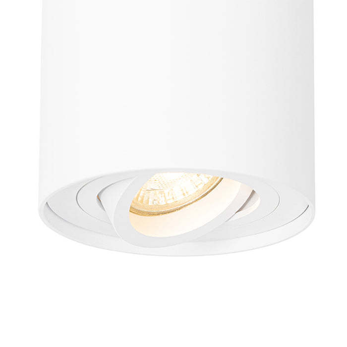 QAZQA Smart plafondspot wit verstelbaar incl. Wifi GU10 - Rondoo up