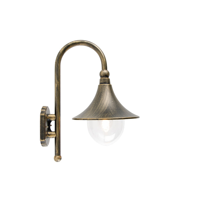 QAZQA Smart buiten wandlamp antiek goud IP44 incl. Wifi A60 - Daphne