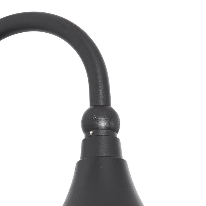 QAZQA Smart buiten wandlamp zwart IP44 incl. Wifi A60 - Daphne