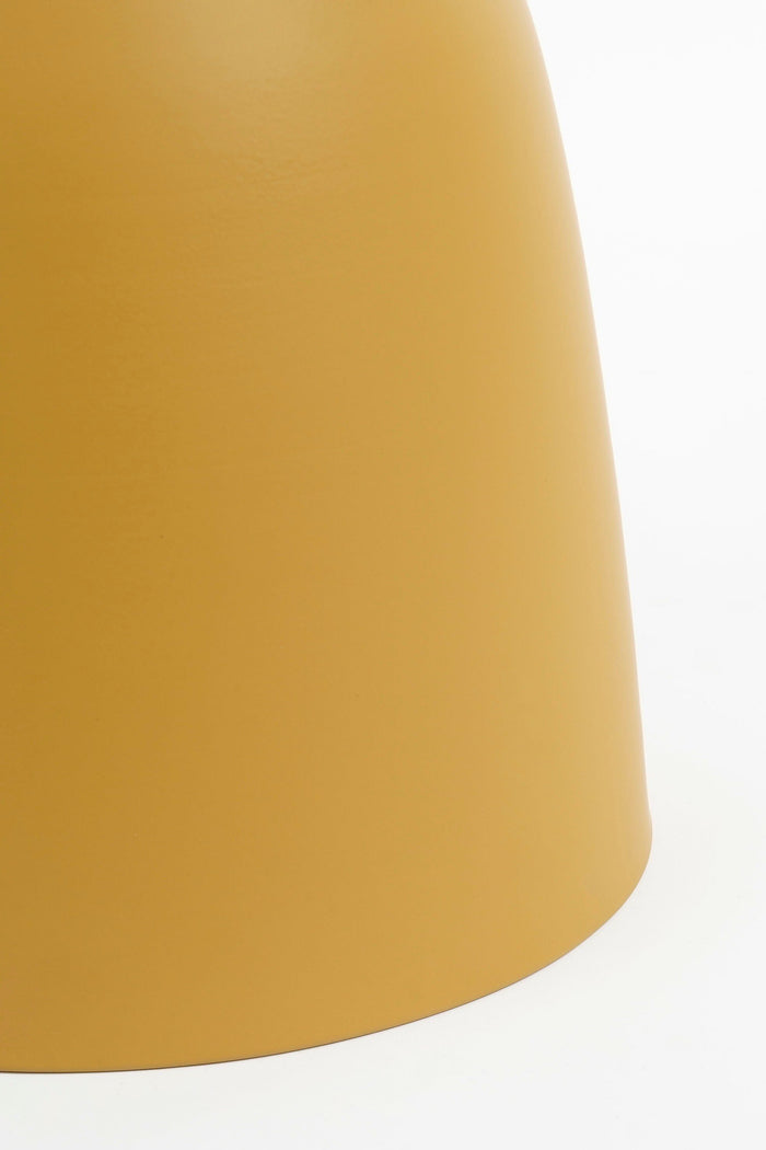 Mica Decorations Elliot Bijzettafel - H45 x Ø32 cm - IJzer - Okergeel