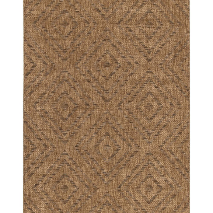 Boho&me Buitenkleed ruiten - Twill Parquet bruin|zwart - 160x230 cm