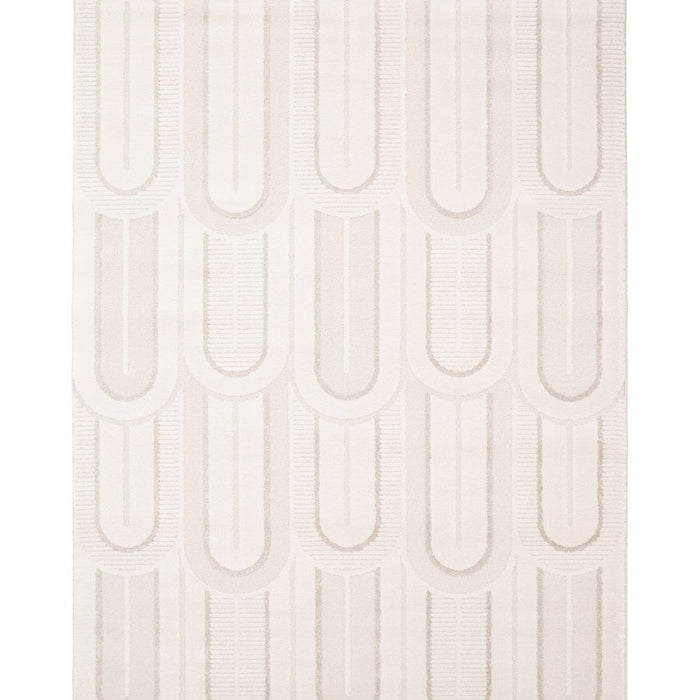 Amiah Retro vloerkleed - Forme Pavé ivoor - 160x230 cm