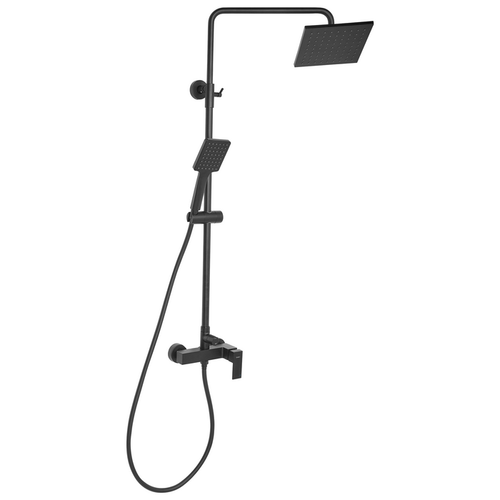 Beliani-CATAGENA-Douchemengkraan set met regendouche-Zwart-Messing