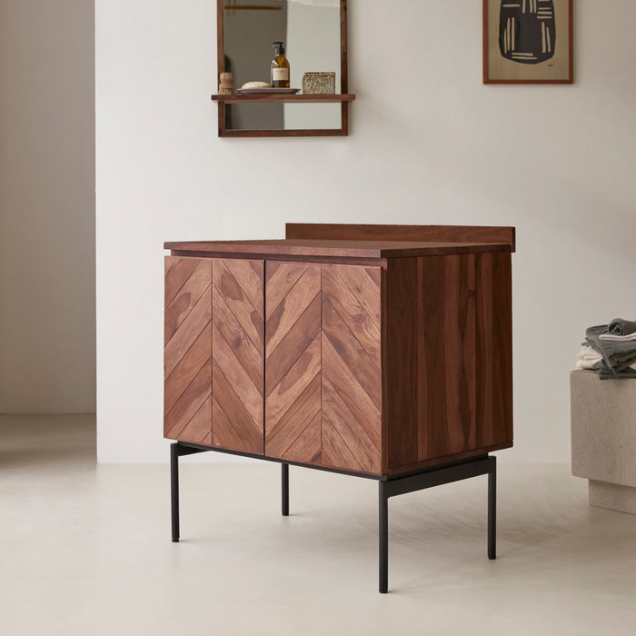 Tikamoon - Opbergmeubel Ismaël in massief palissander 80 cm