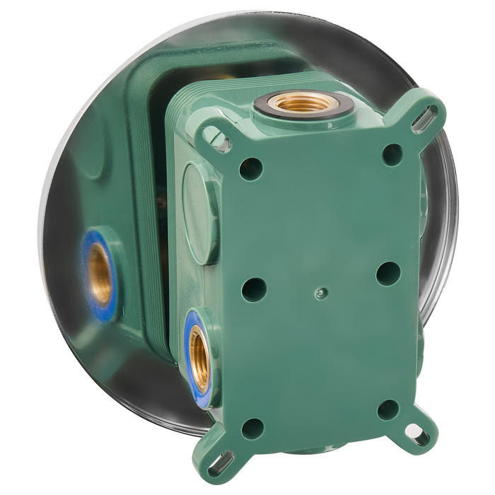 Beliani-GUARATUBA-Ingebouwde doucheset met regendouche-Zilver-Messing