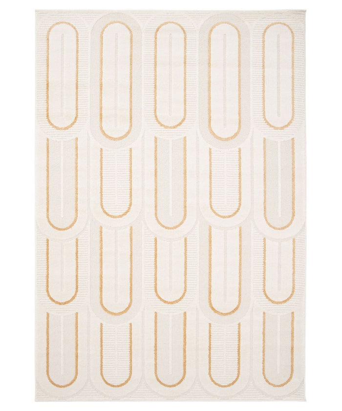 Amiah Retro vloerkleed - Forme Pavé abrikoos - 160x230 cm