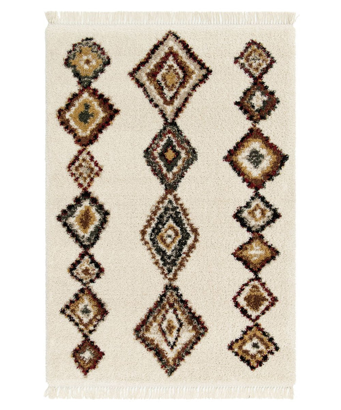 Boho&me Berber vloerkleed - Atlas Nomad ivoor|bruin - 160x230 cm