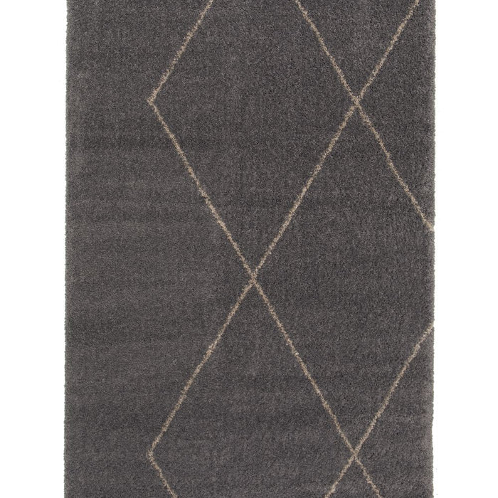 Boho&me Berber vloerkleed - Atlas Grid grijs - 200x290 cm