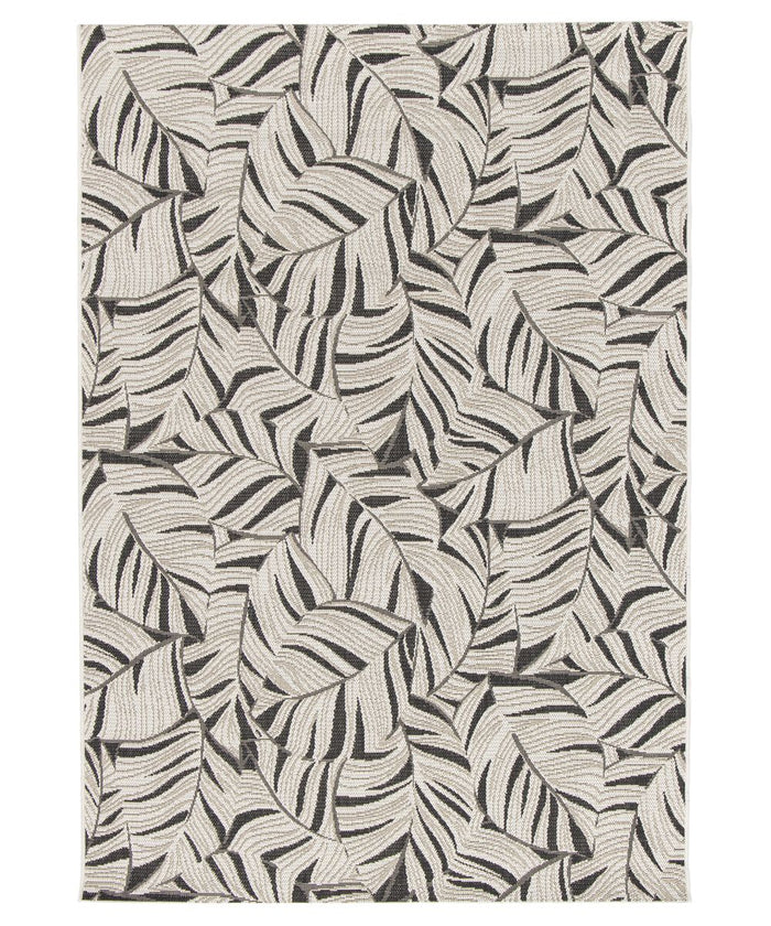 Boho&me Buitenkleed palmbladeren - Verdance Canopy zwart - 200x290 cm