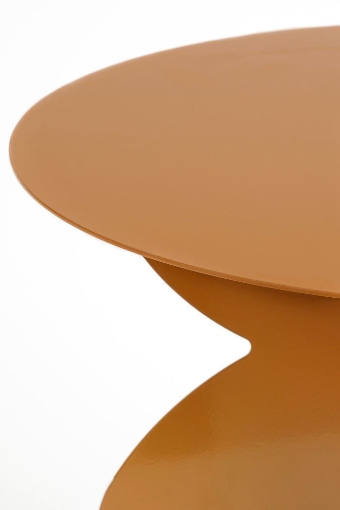 Mica Decorations Rafi Bijzettafel - H40 x Ø45 cm - IJzer - Bruin