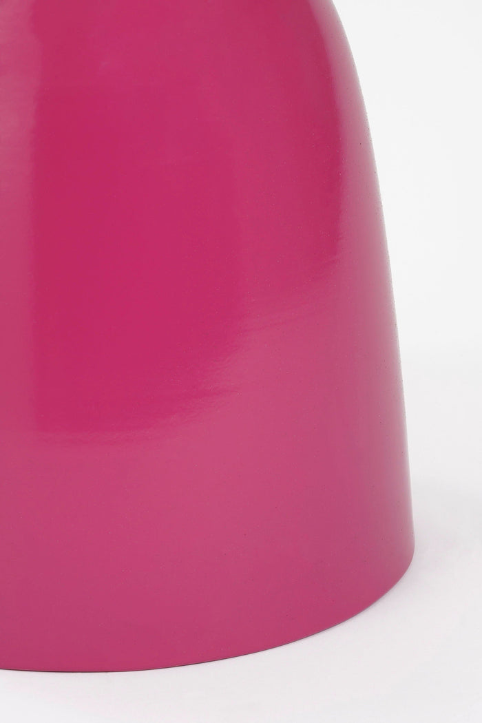 Mica Decorations Elliot Bijzettafel - H45 x Ø32 cm - IJzer - Fuchsia