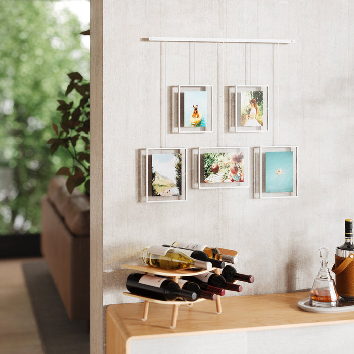 Umbra Exhibit Set van 5 Fotolijsten - Wit