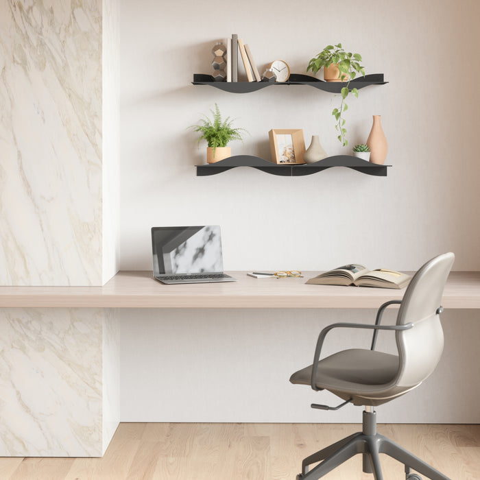 Umbra Surf Wandplank - Set van 2 - Zwart