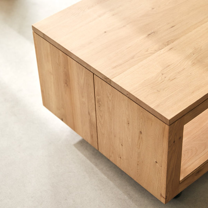 Tikamoon - Anoa - Rechthoekige salontafel van massief eikenhout zonde…