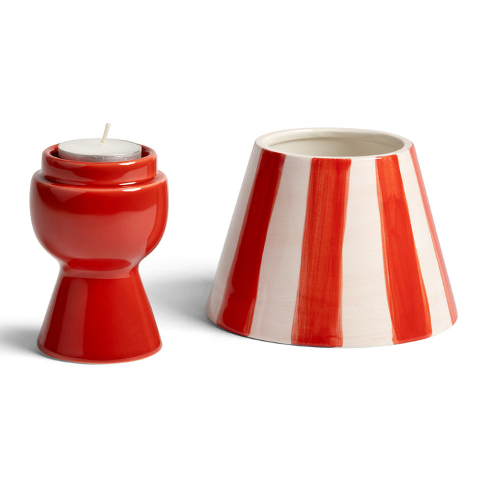 &k amsterdam Cantine Waxinelichthouder - Rood