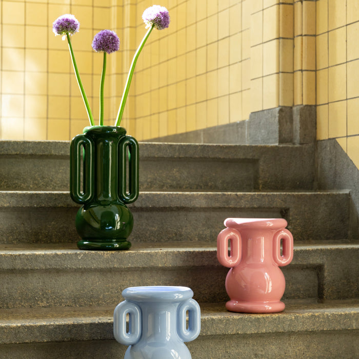 &k amsterdam Amfora Vaas - Groen