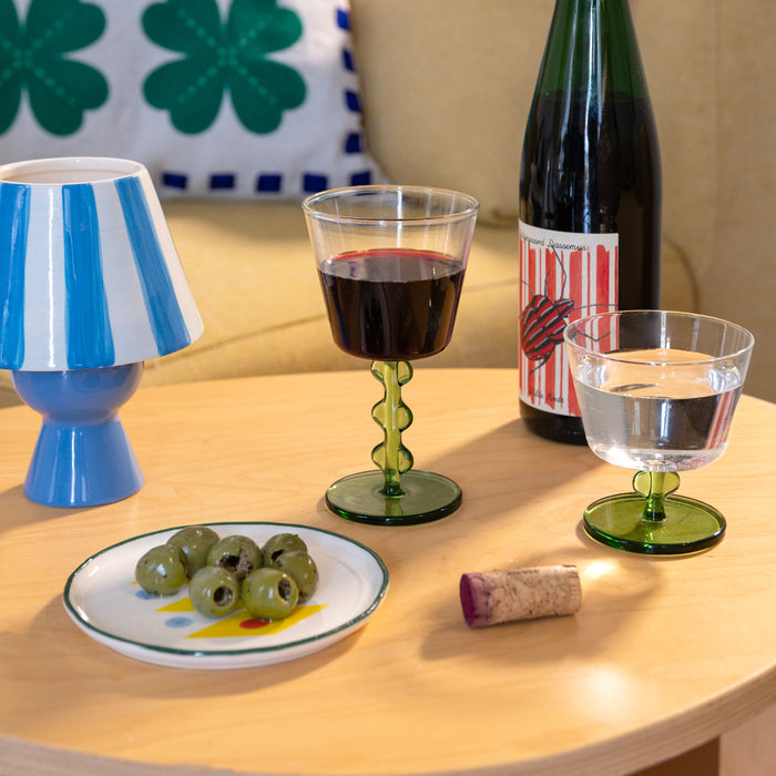 &k amsterdam Petal Waterglas 2 st. - Groen