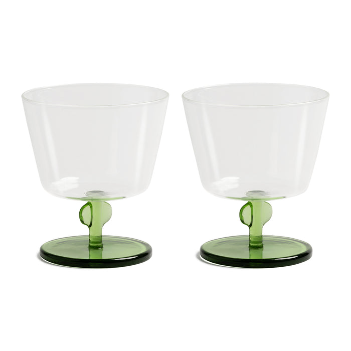 &k amsterdam Petal Waterglas 2 st. - Groen
